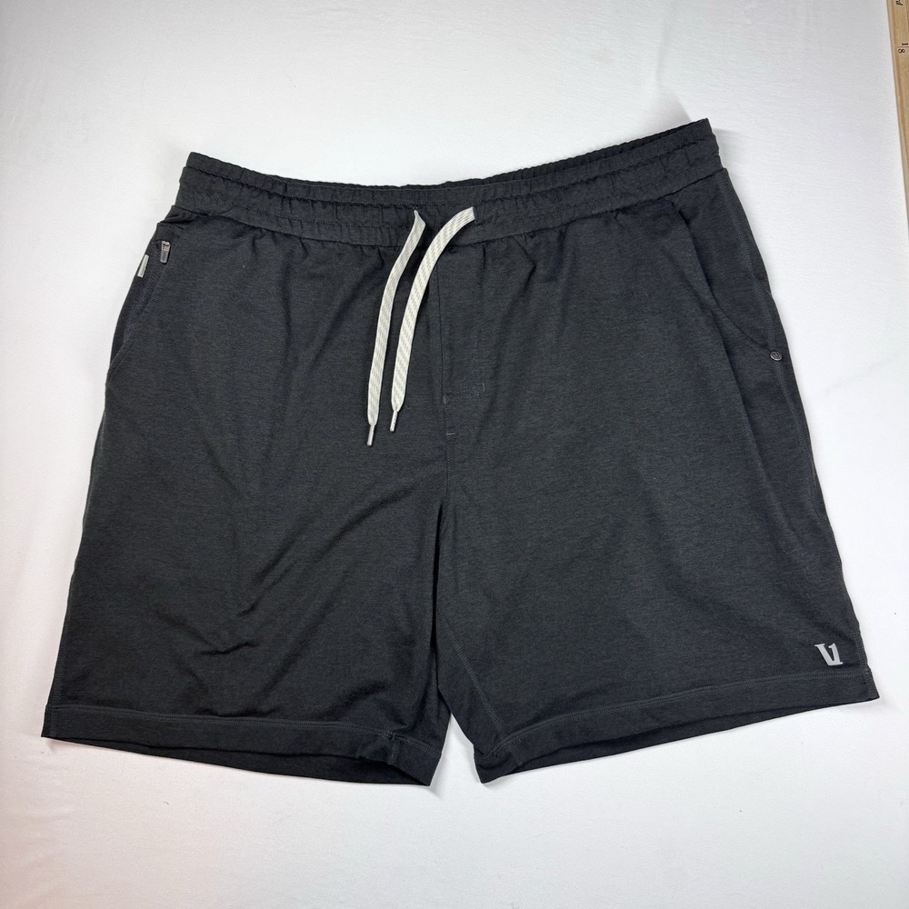 Vuori Ponto Shorts Men 2XL Gray 7"‎ Performance Stretch DreamKnit V344